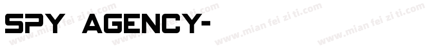 spy agency字体转换